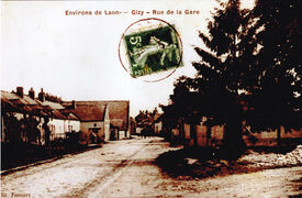 1910 - Rue de la gare - Gizy