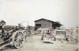 1916 - 1918 - Atelier de réparations de canons- Gizy Gare
