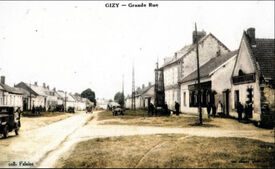 1928 - Café du centre - Gizy