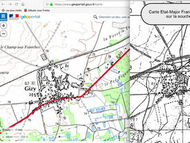 1918 - Carte militaire - Gizy