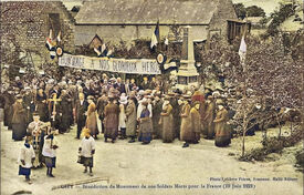 1921 - Bénédiction monument aux morts - Gizy