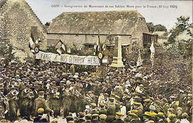1921 - Bénédiction monument aux morts - Gizy