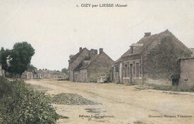 1908 - Grande rue - Gizy