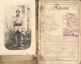 1914 - 1918 - Livret militaire Haine Alcide - Gizy 