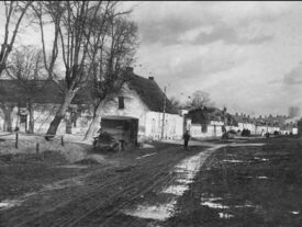 1918 - Place du village - Gizy 
