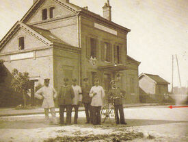 1918 - Avant sa déstruction - Gizy Gare