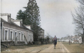 1916 - Route de Laon entrée côté Liesse - Gizy