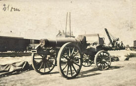 1916 - 1918 - Atelier de réparations de canons- Gizy Gare