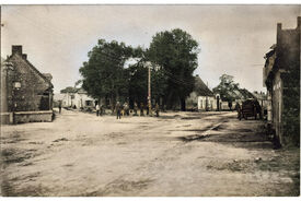 1918 - Place du village - Gizy