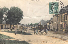 1905 - Café de la Gaieté- Place du village - Gizy