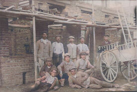 1926 - Construction de la poste - Gizy